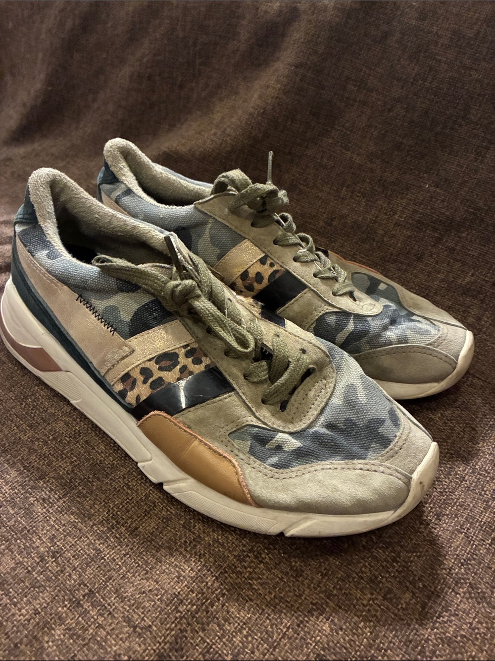 Gola Camouflage Trainer Sneakers - Olive Camo